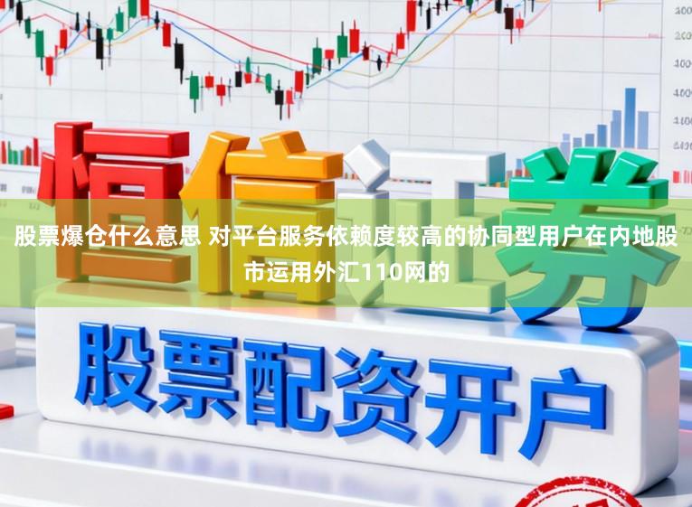 股票爆仓什么意思 对平台服务依赖度较高的协同型用户在内地股市运用外汇110网的