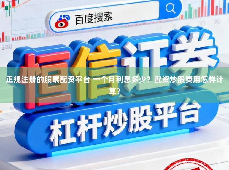 正规注册的股票配资平台 一个月利息多少？配资炒股费用怎样计算？